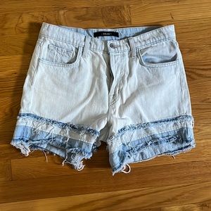 J Brand Jean Cufoff High Waisted Shorts